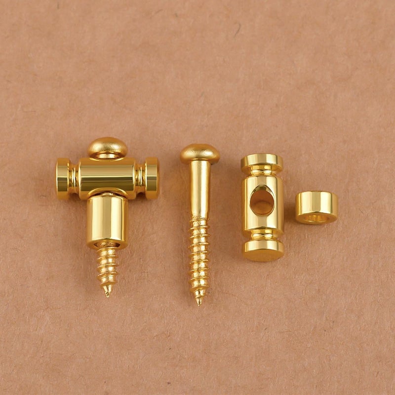 guyker Guitar Roller String Retainers(Set of 2) – String Guide, Strings Trees Replacement Part for Electric Guitars, SR1 Gold - Image 4